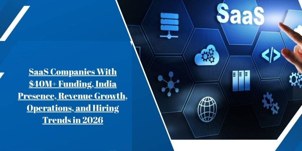 SaaS Companies With $40M+ Funding, India Presence, Revenue Growth, Operations, and Hiring Trends in 2026